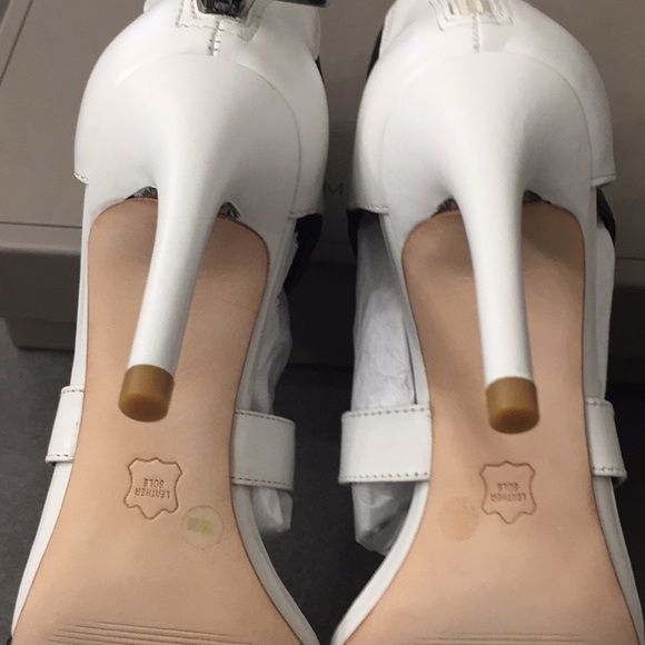 BCBG Two Tone Leather Strappy Sandals - Picture 2 of 2